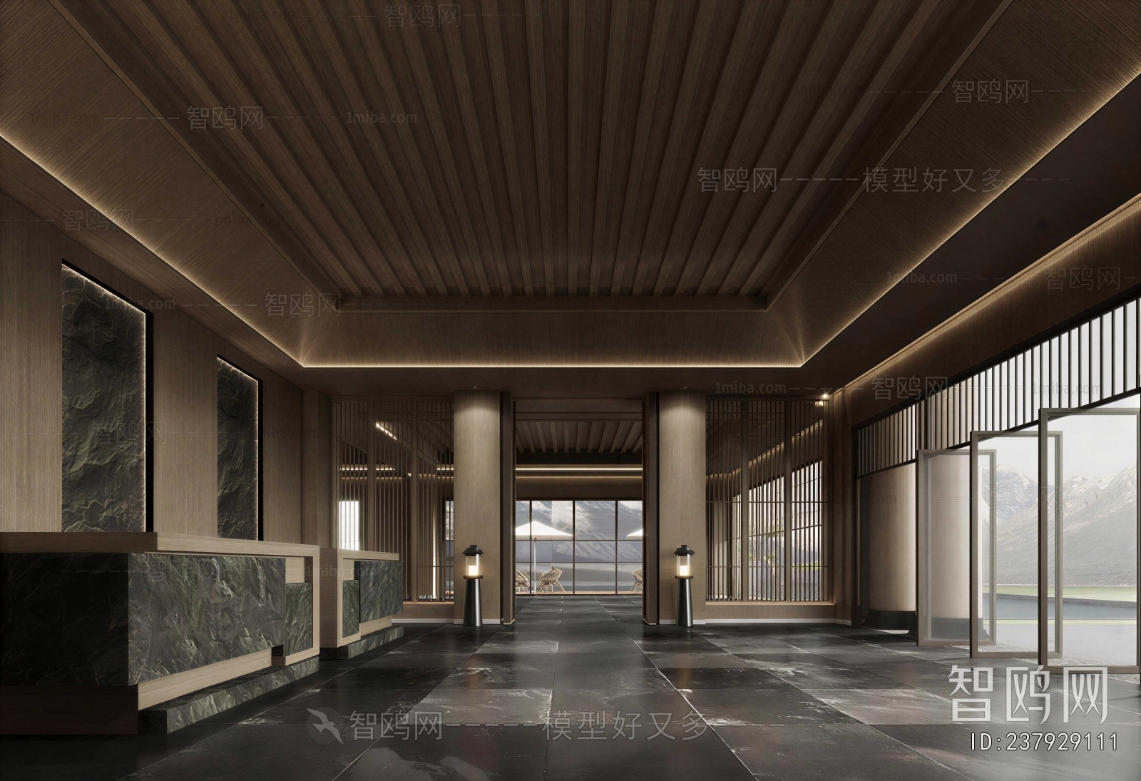 New Chinese Style Lobby Hall