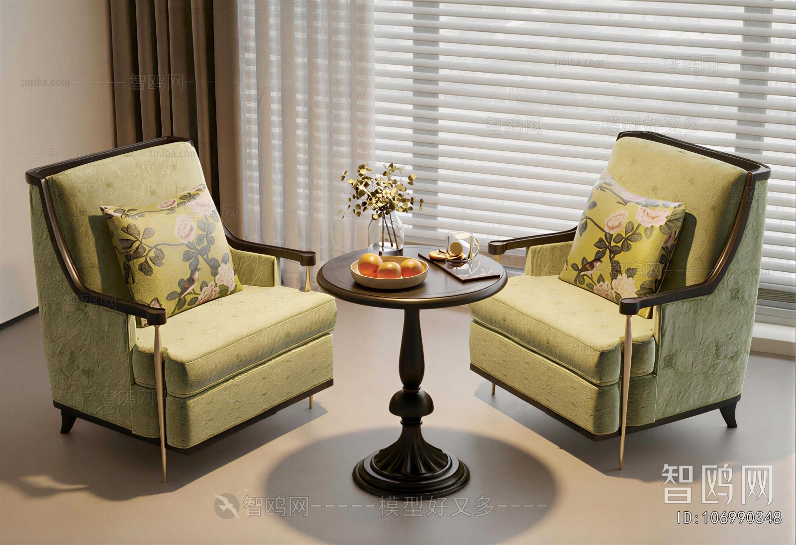French Style Single Sofa