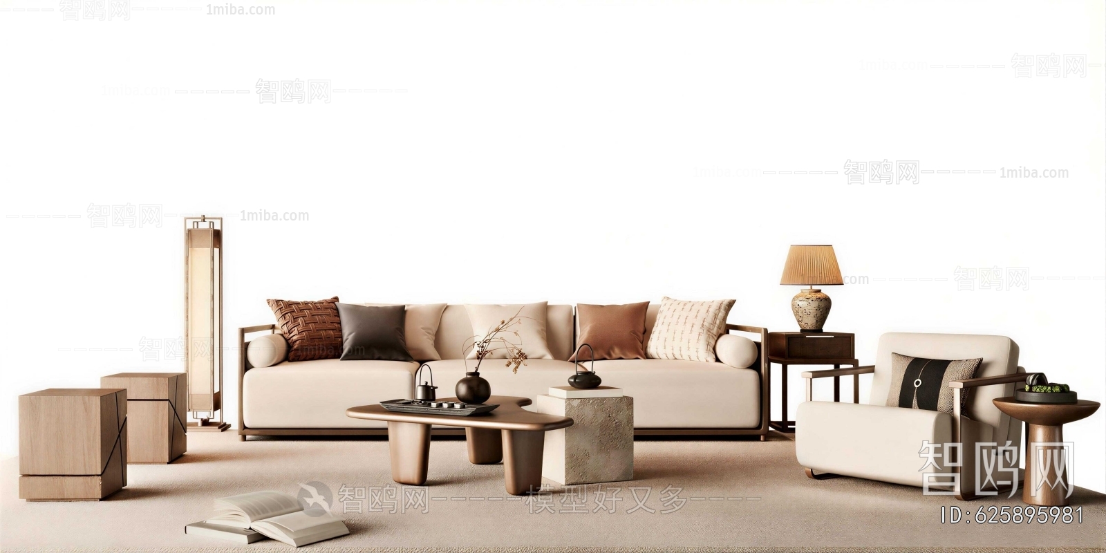 New Chinese Style Sofa Combination