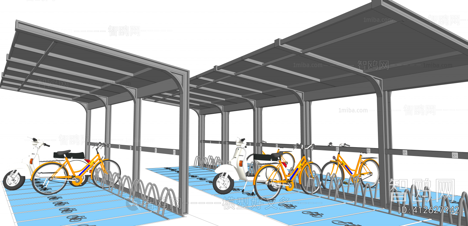 Modern Outdoor Parking Lot