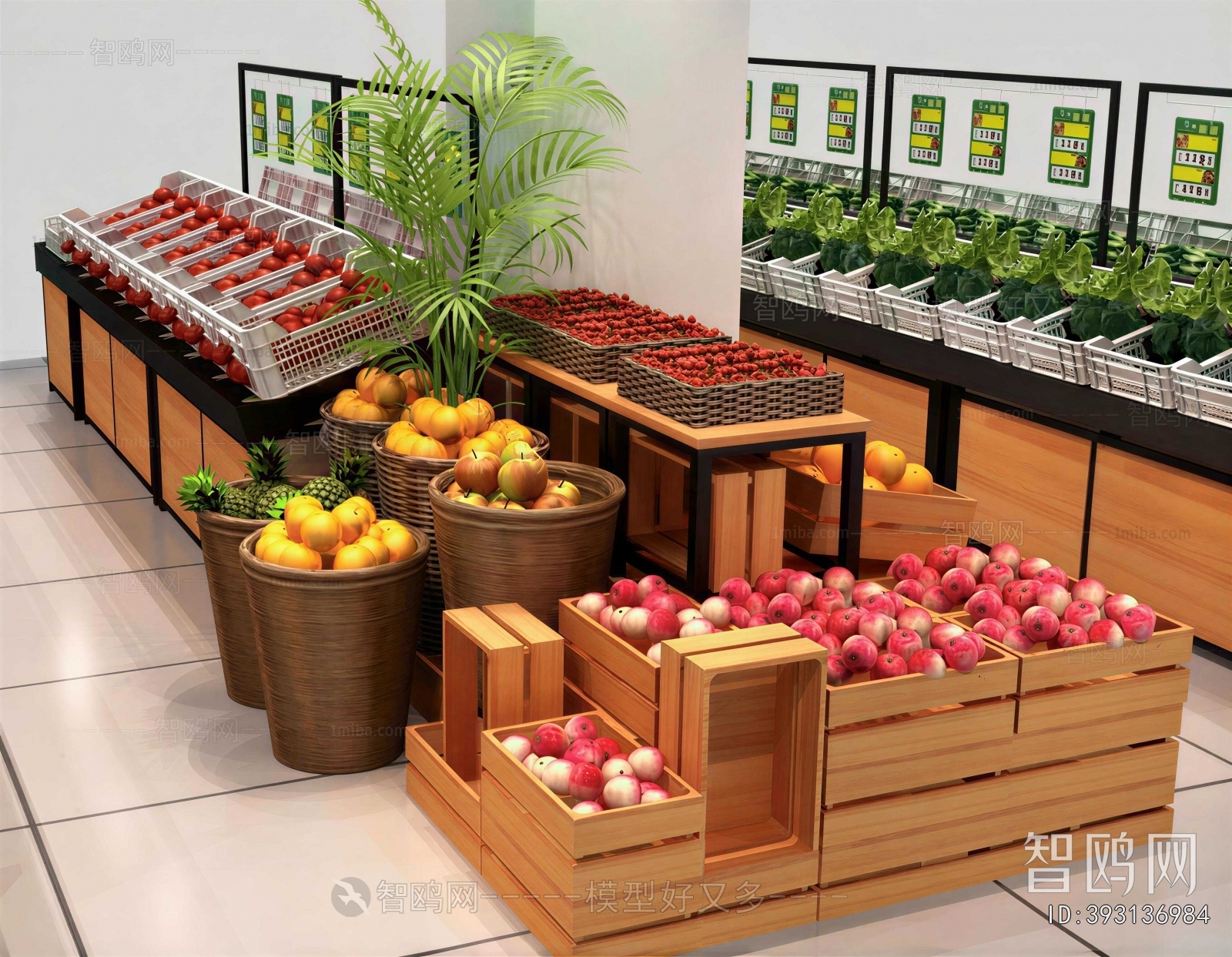 Modern Supermarket Shelf