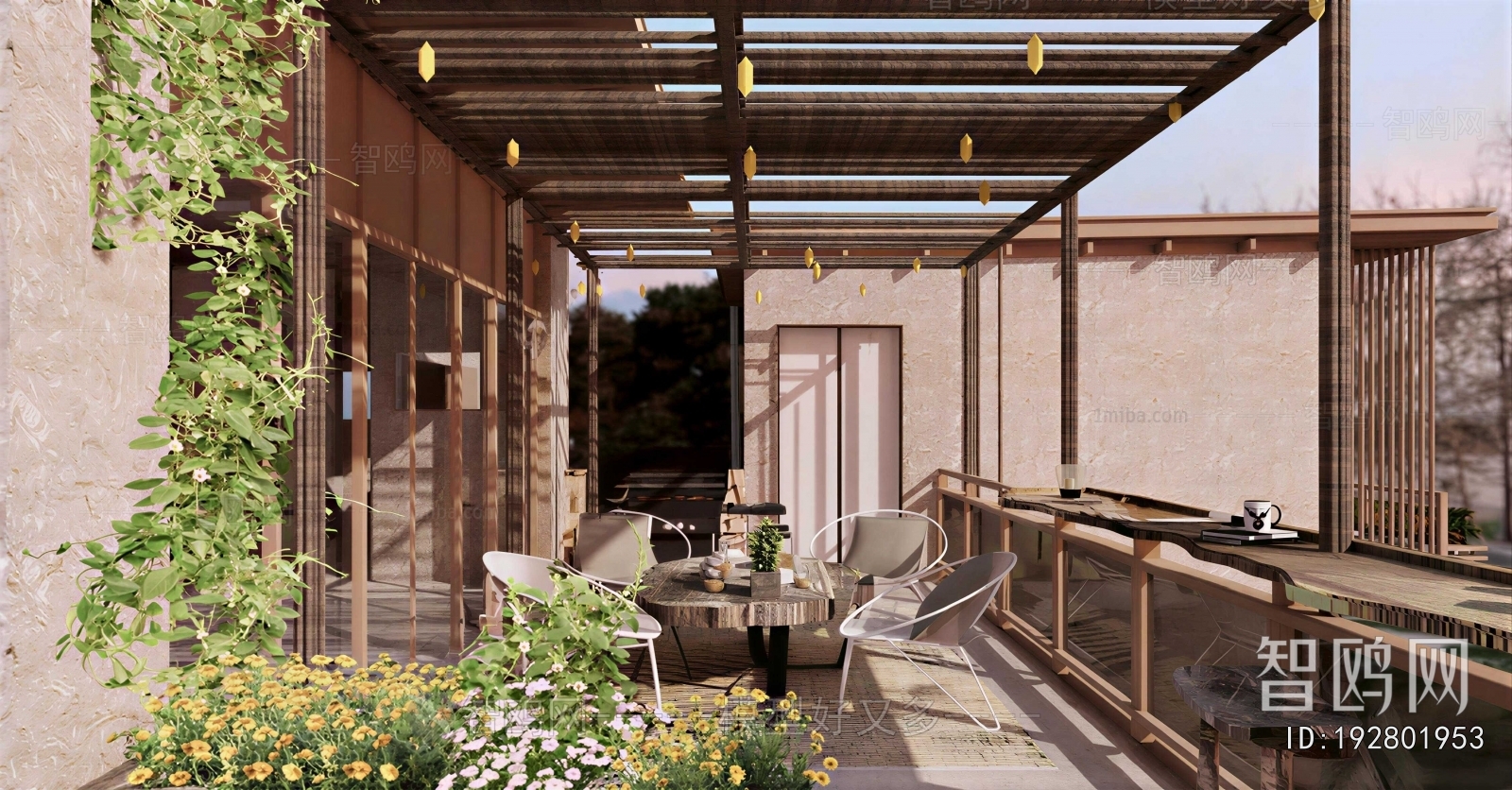 Wabi-sabi Style Terrace
