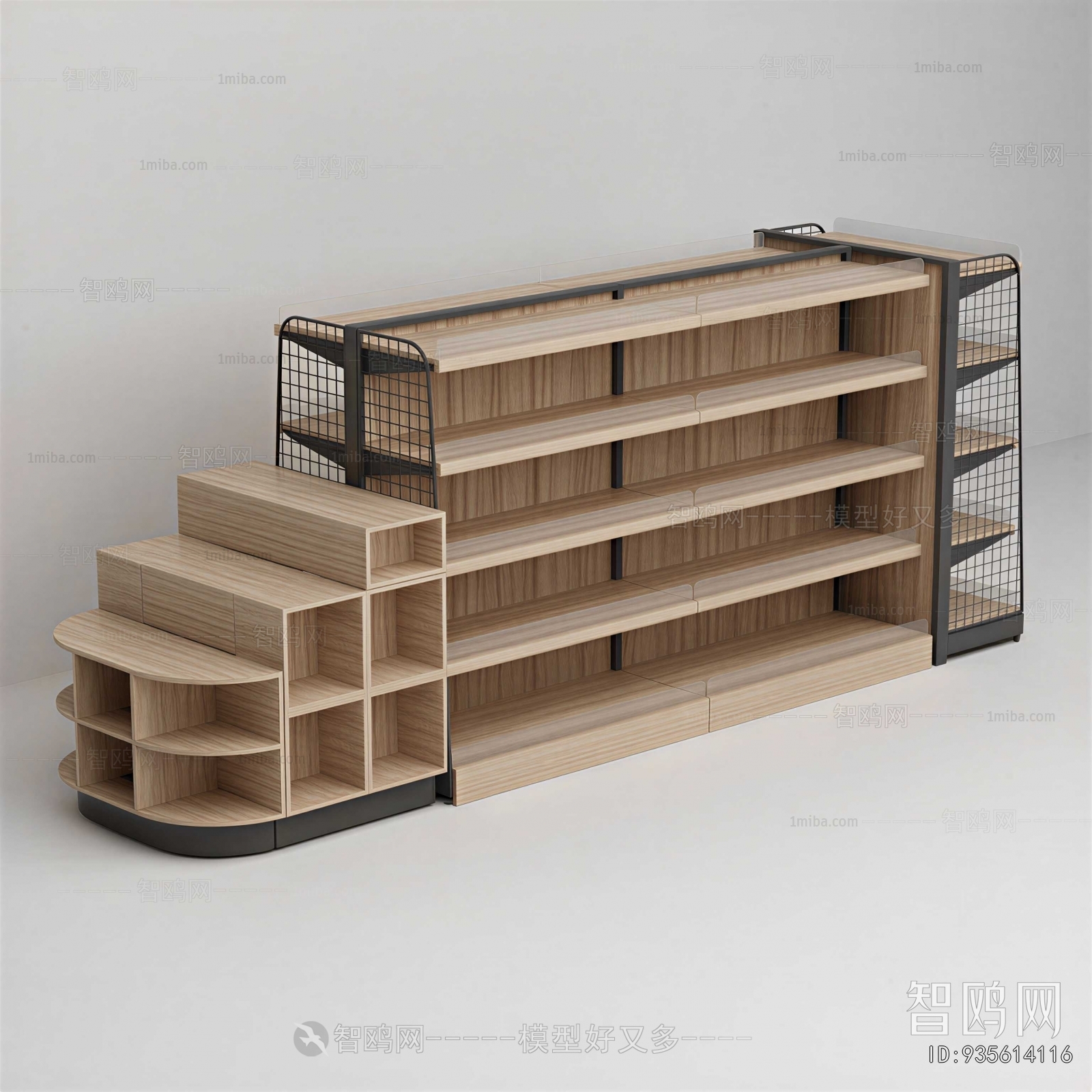 Modern Supermarket Shelf
