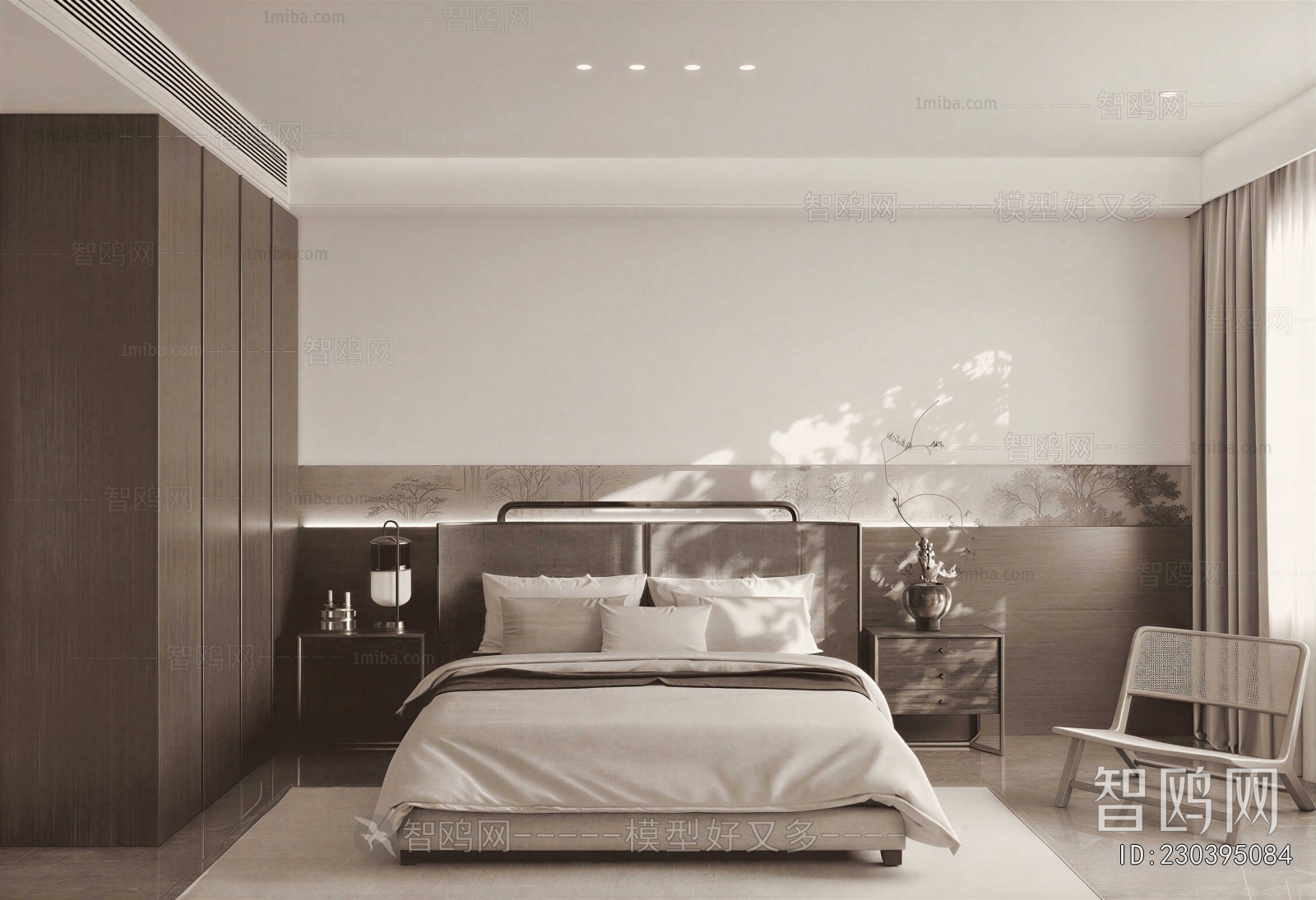 New Chinese Style Bedroom