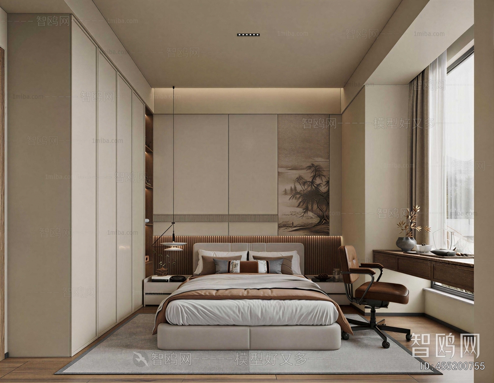 New Chinese Style Bedroom