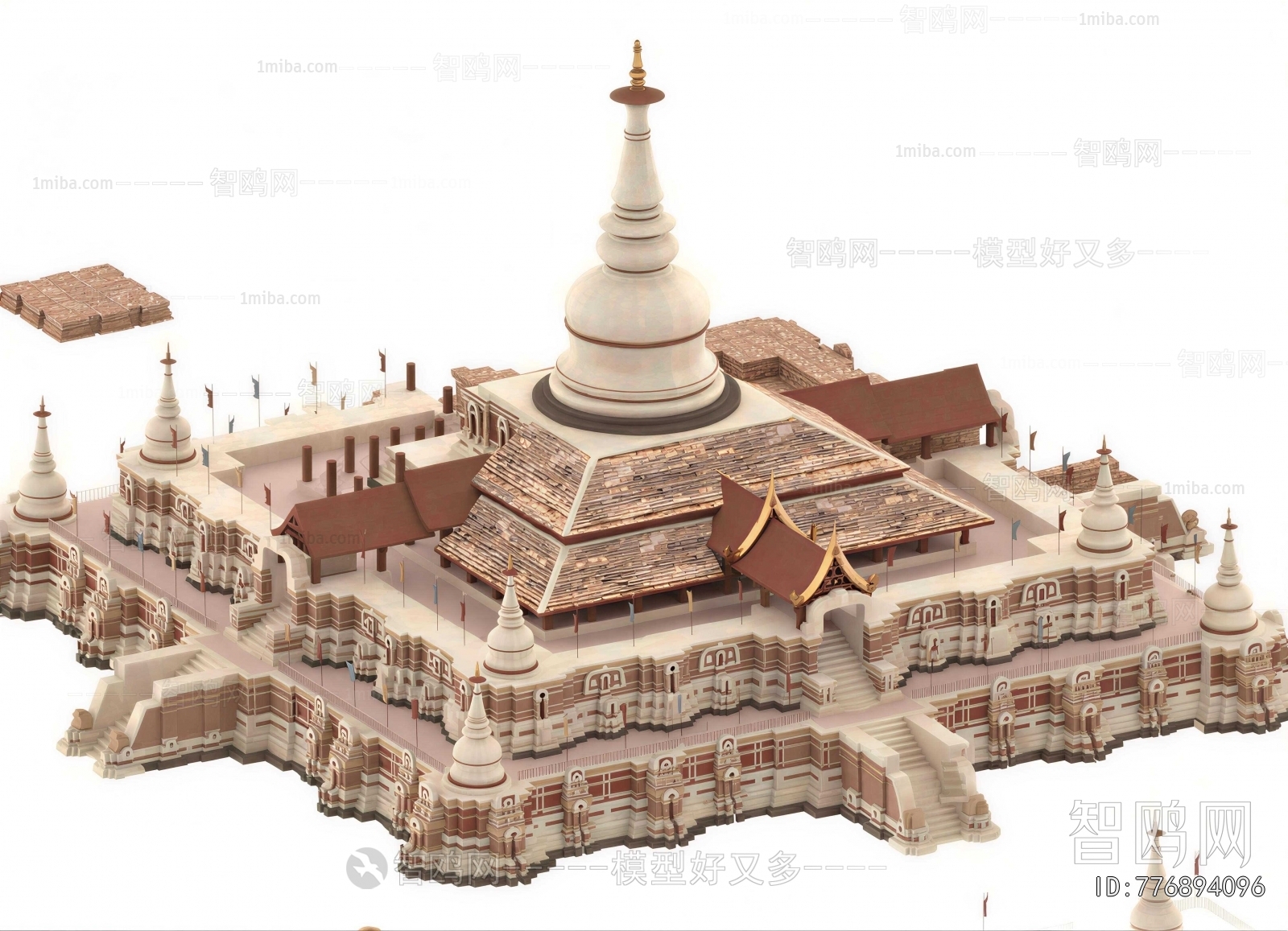 Southeast Asian Style Religious Architecture