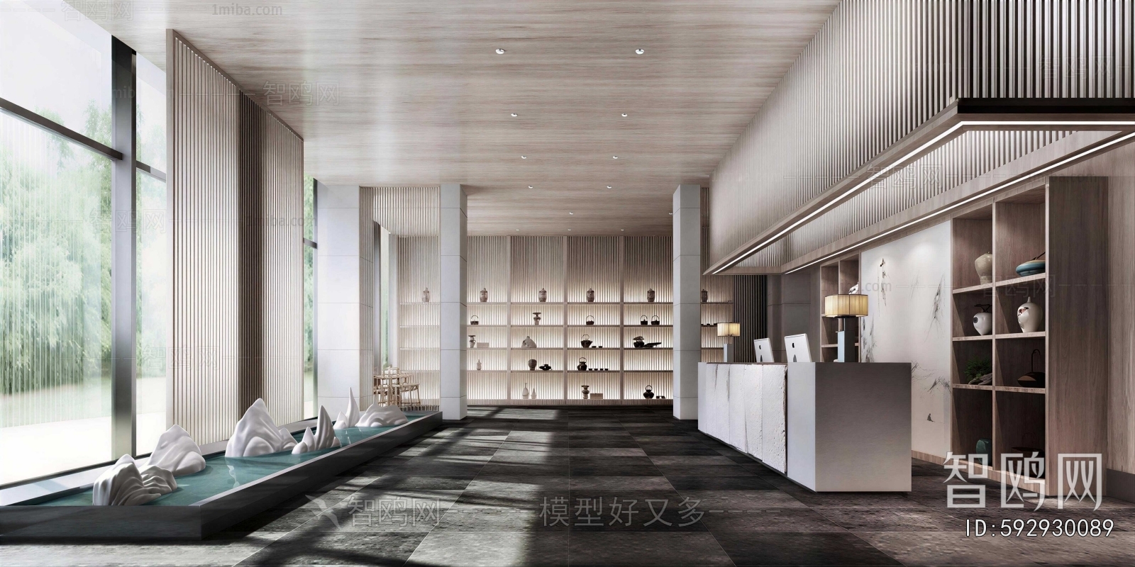 New Chinese Style Lobby Hall