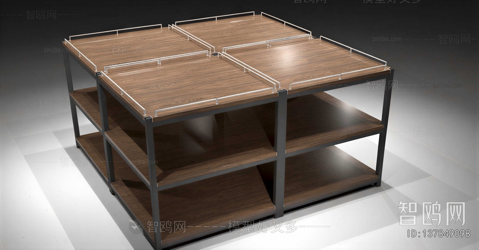 Modern Supermarket Shelf