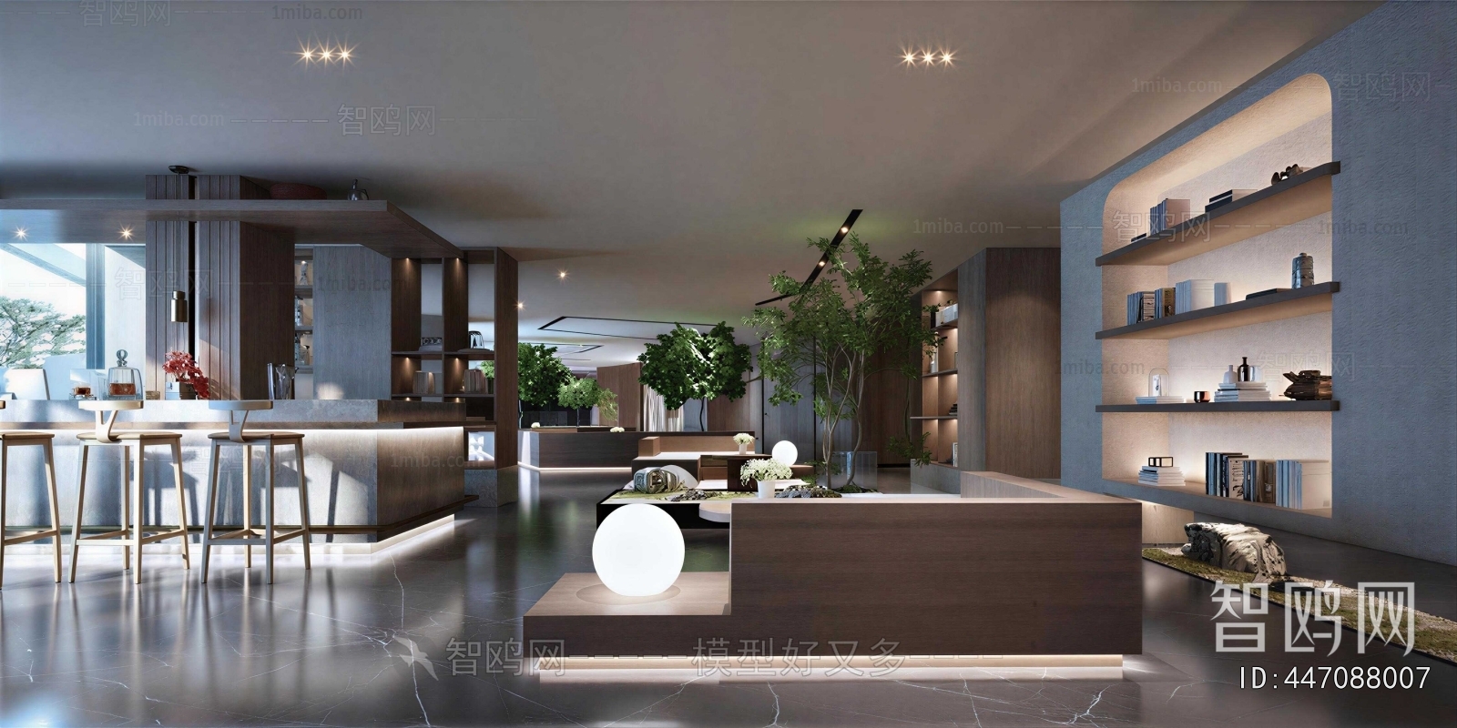 Modern Office Reception Desk
