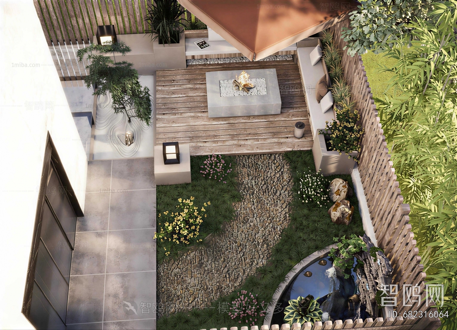 New Chinese Style Courtyard/landscape