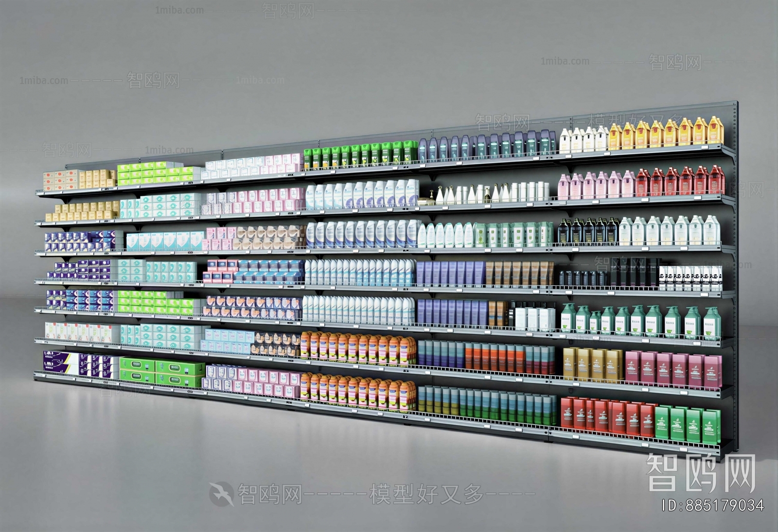 Modern Supermarket Shelf