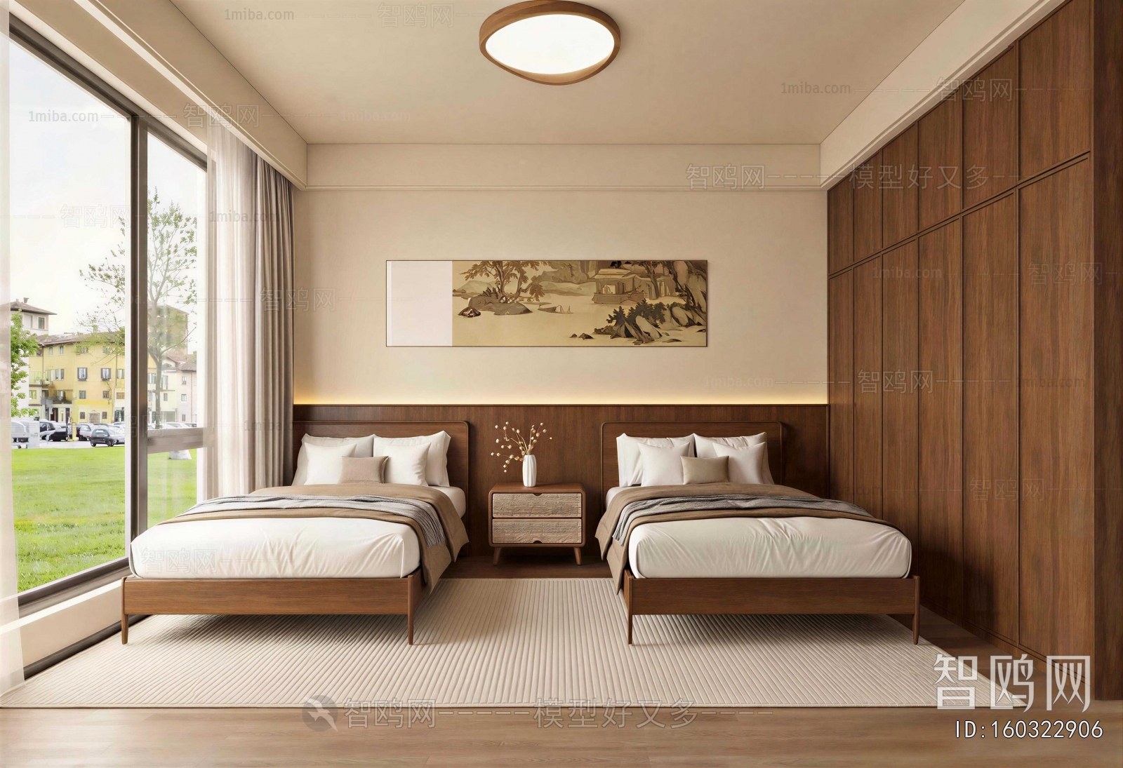 New Chinese Style Bedroom