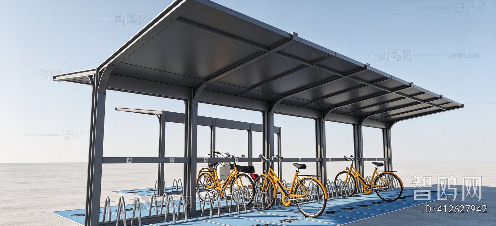 Modern Outdoor Parking Lot