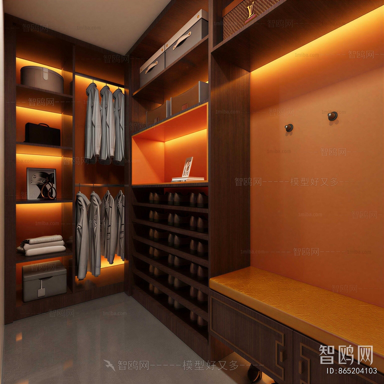 Modern Clothes Storage Area