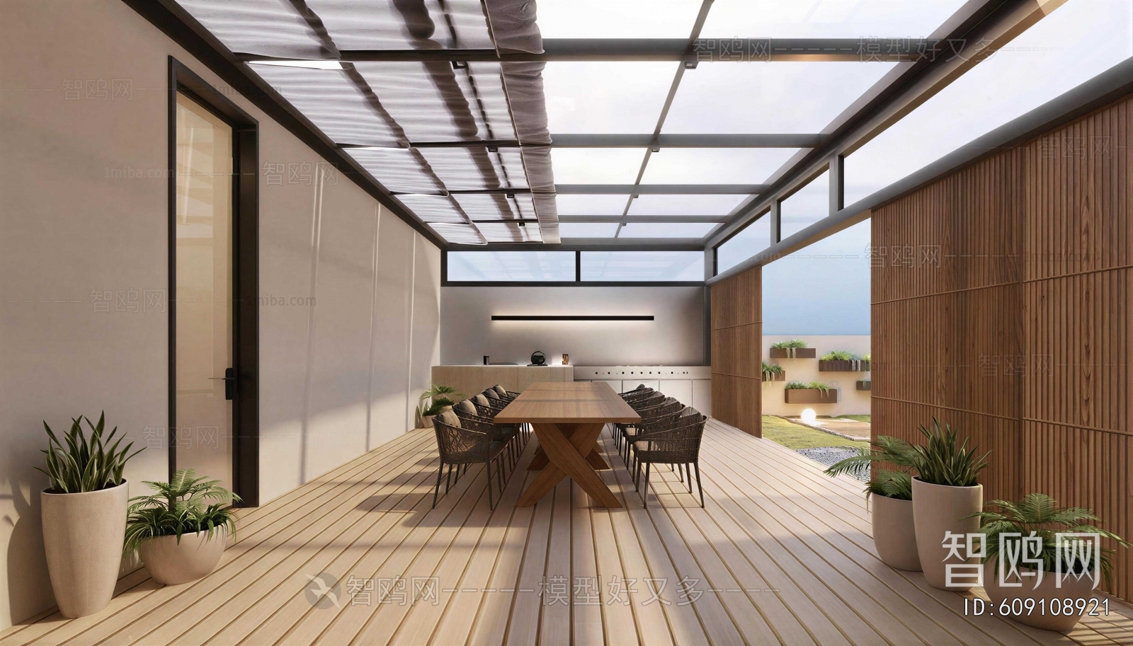 Modern Glass Sun Room