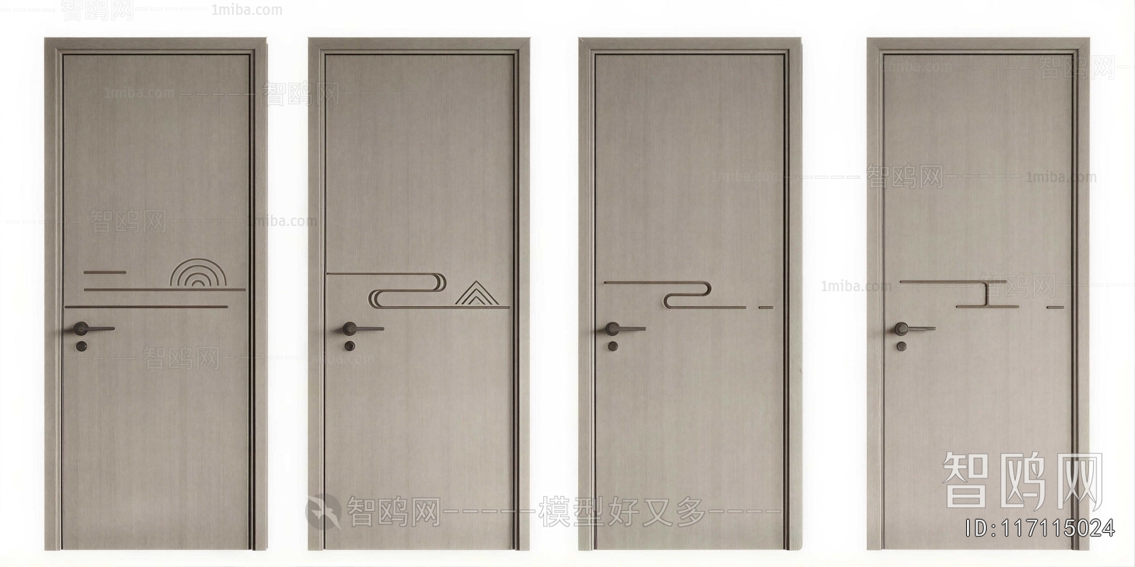 New Chinese Style Single Door