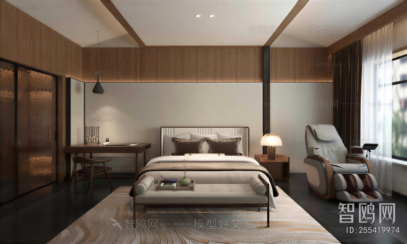 New Chinese Style Bedroom