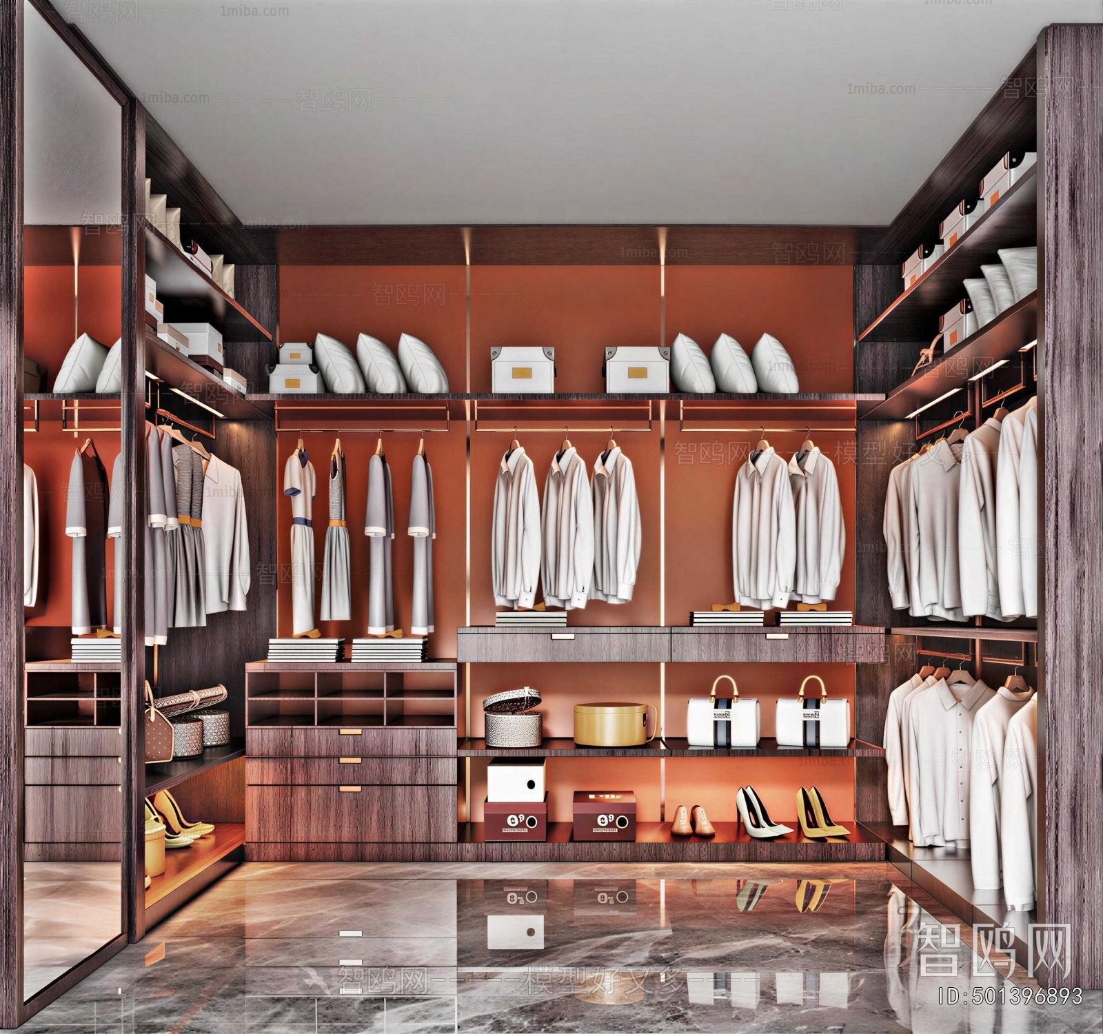 Modern Clothes Storage Area