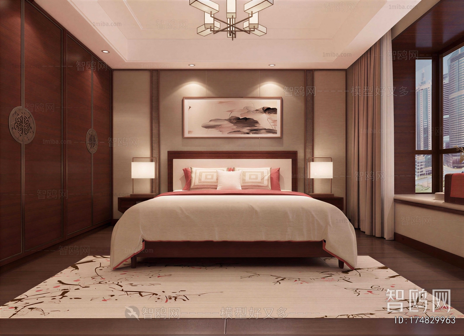 New Chinese Style Bedroom