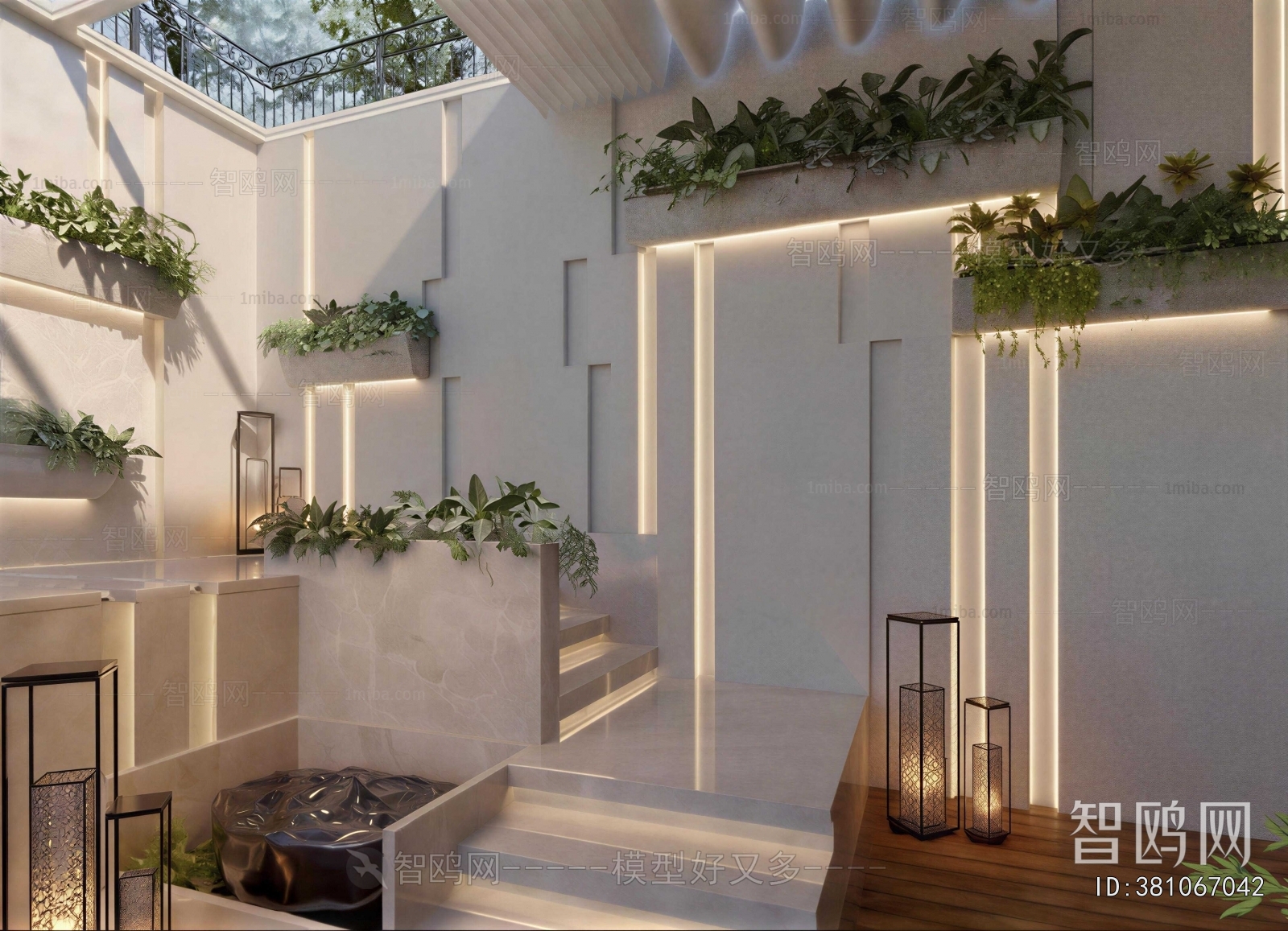 Modern Courtyard/landscape