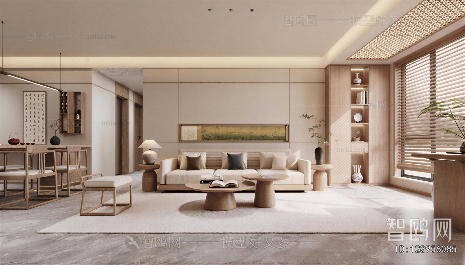 New Chinese Style A Living Room