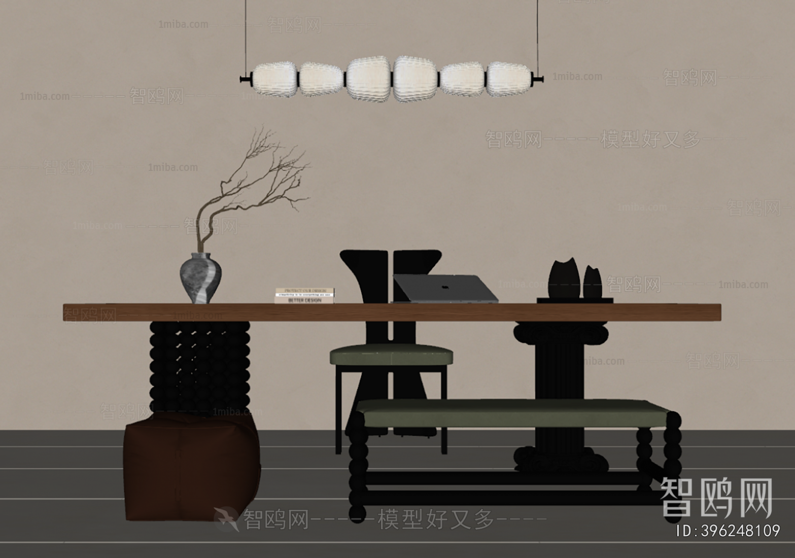 French Style Computer Desk And Chair