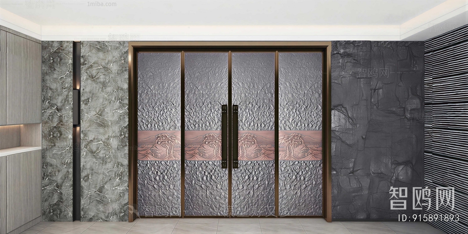 New Chinese Style Double Door