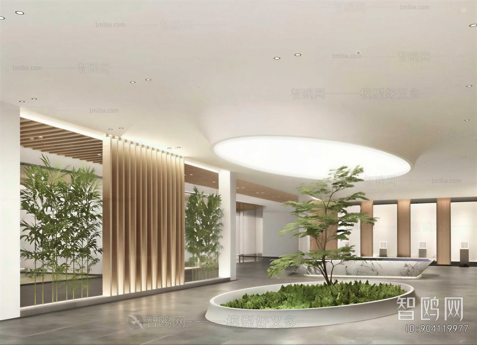 Modern Office Reception Desk