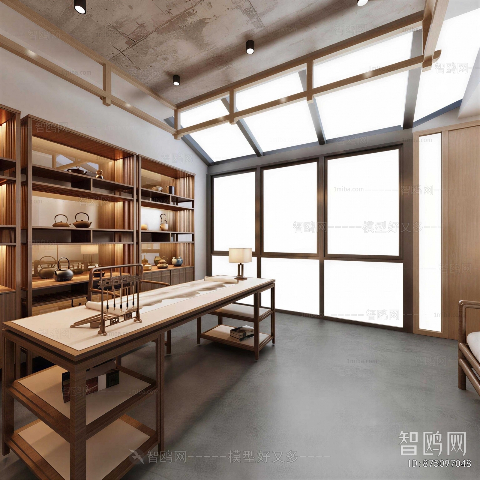 New Chinese Style Study Space