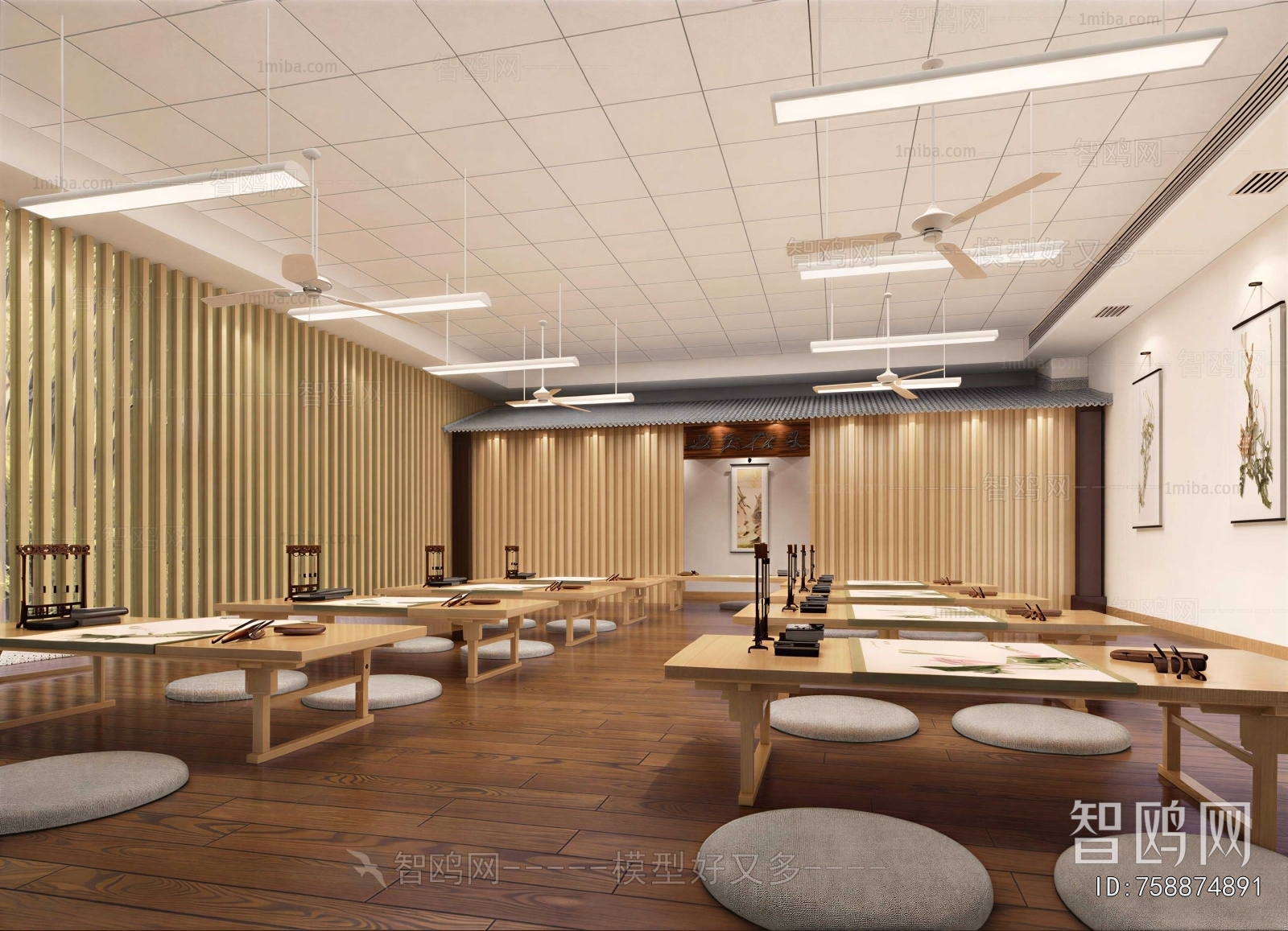 New Chinese Style Calligraphy Classroom