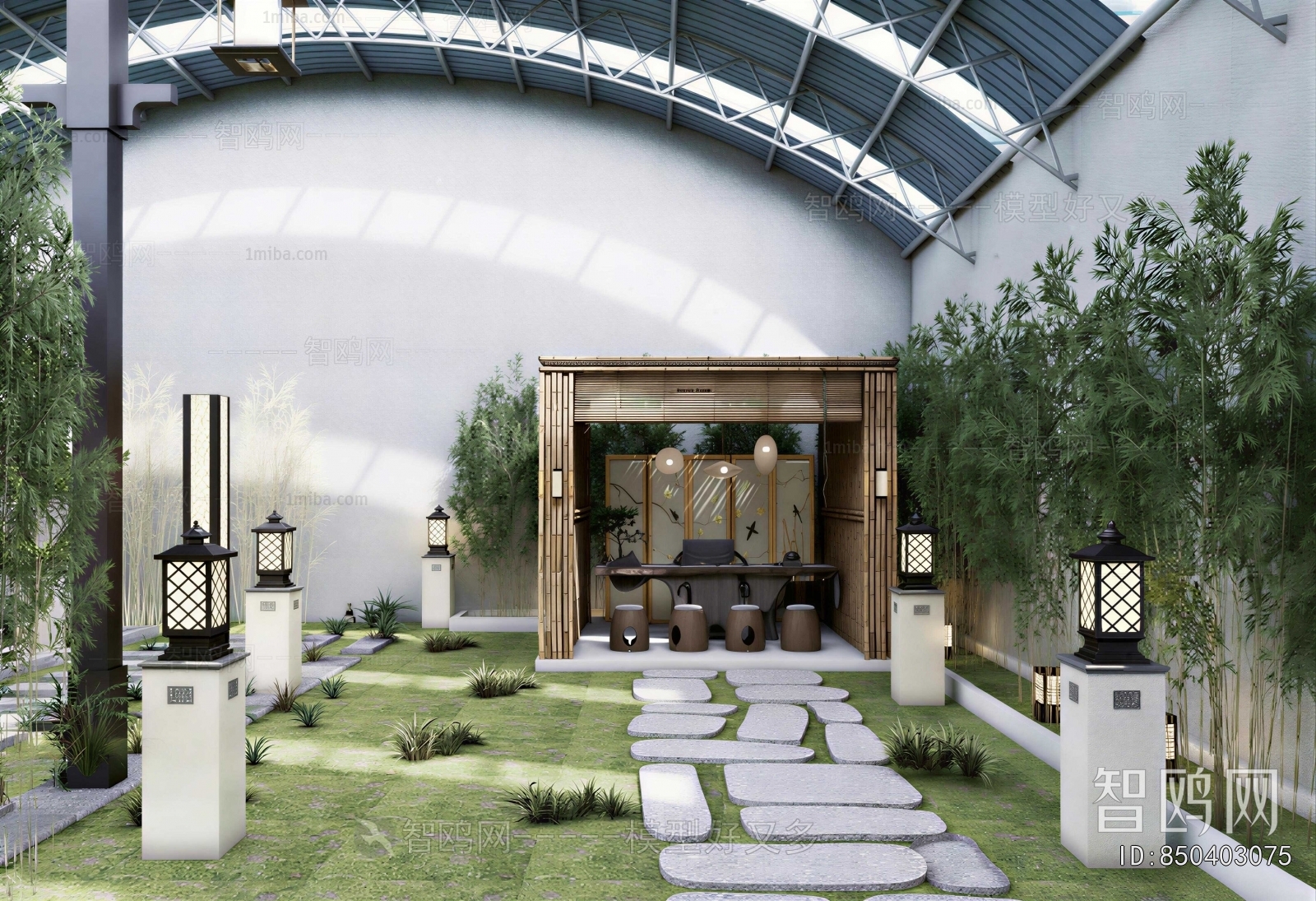 New Chinese Style Courtyard/landscape