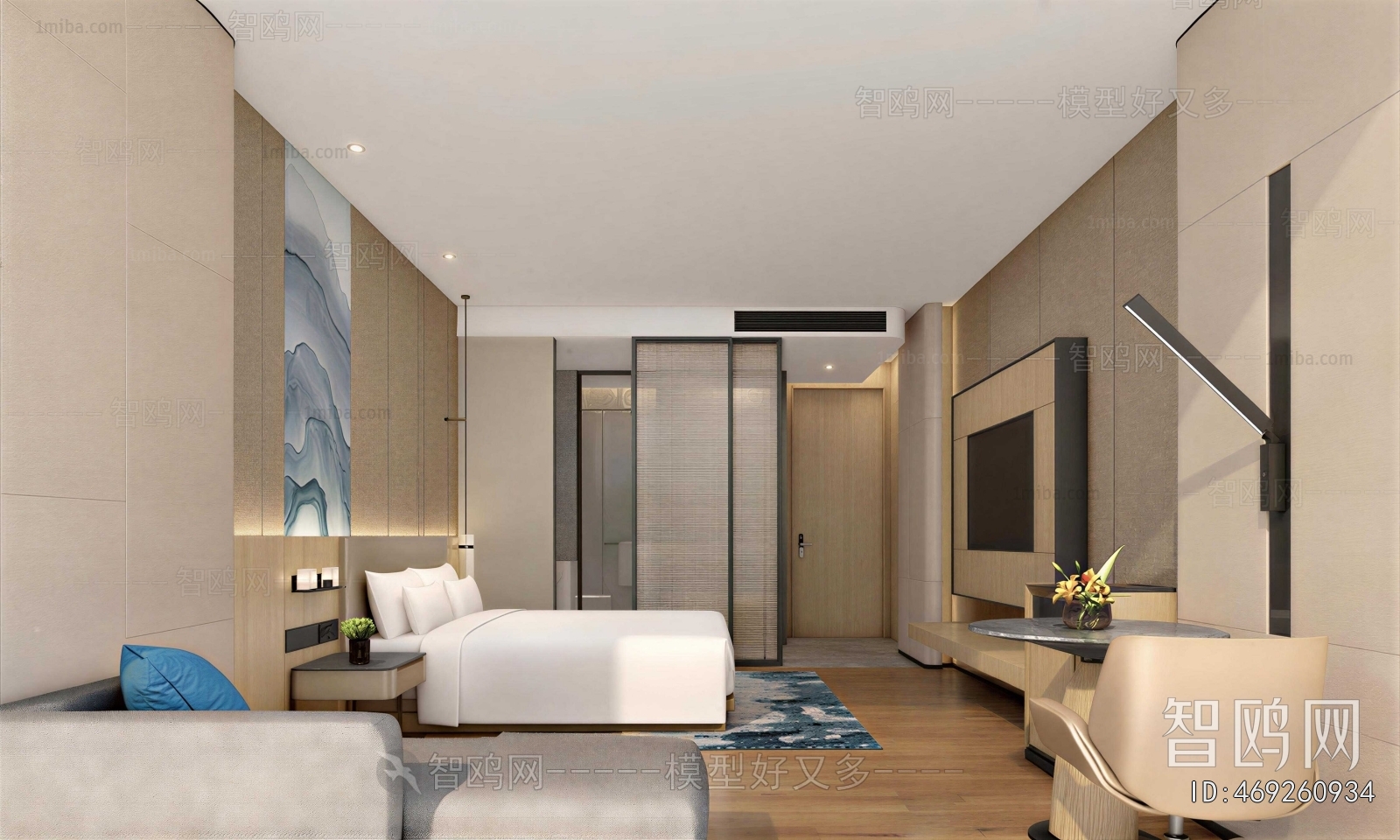 Modern Guest Room