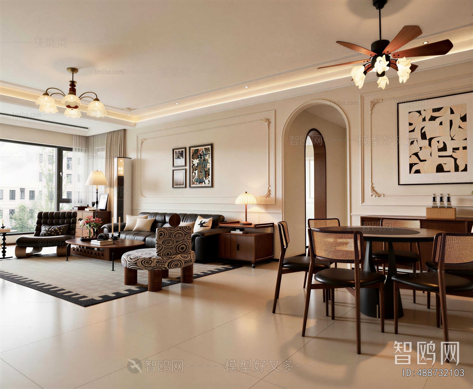 American Style A Living Room
