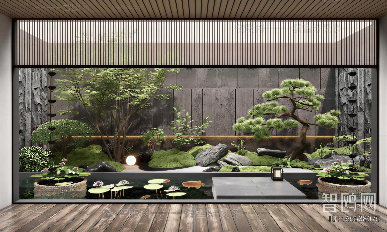 New Chinese Style Courtyard/landscape
