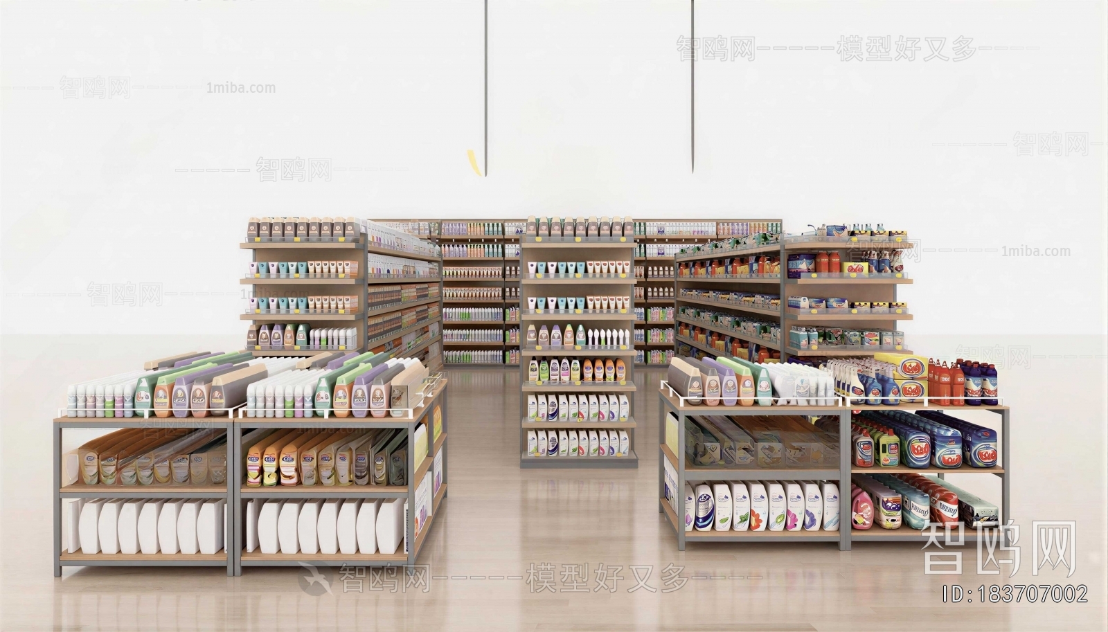Modern Supermarket Shelf