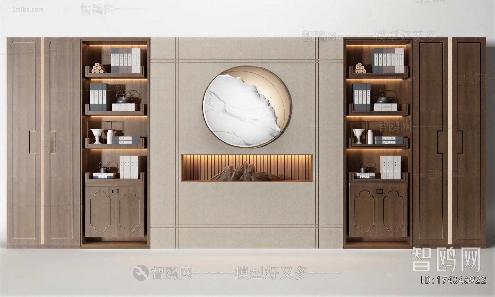 New Chinese Style Bookcase