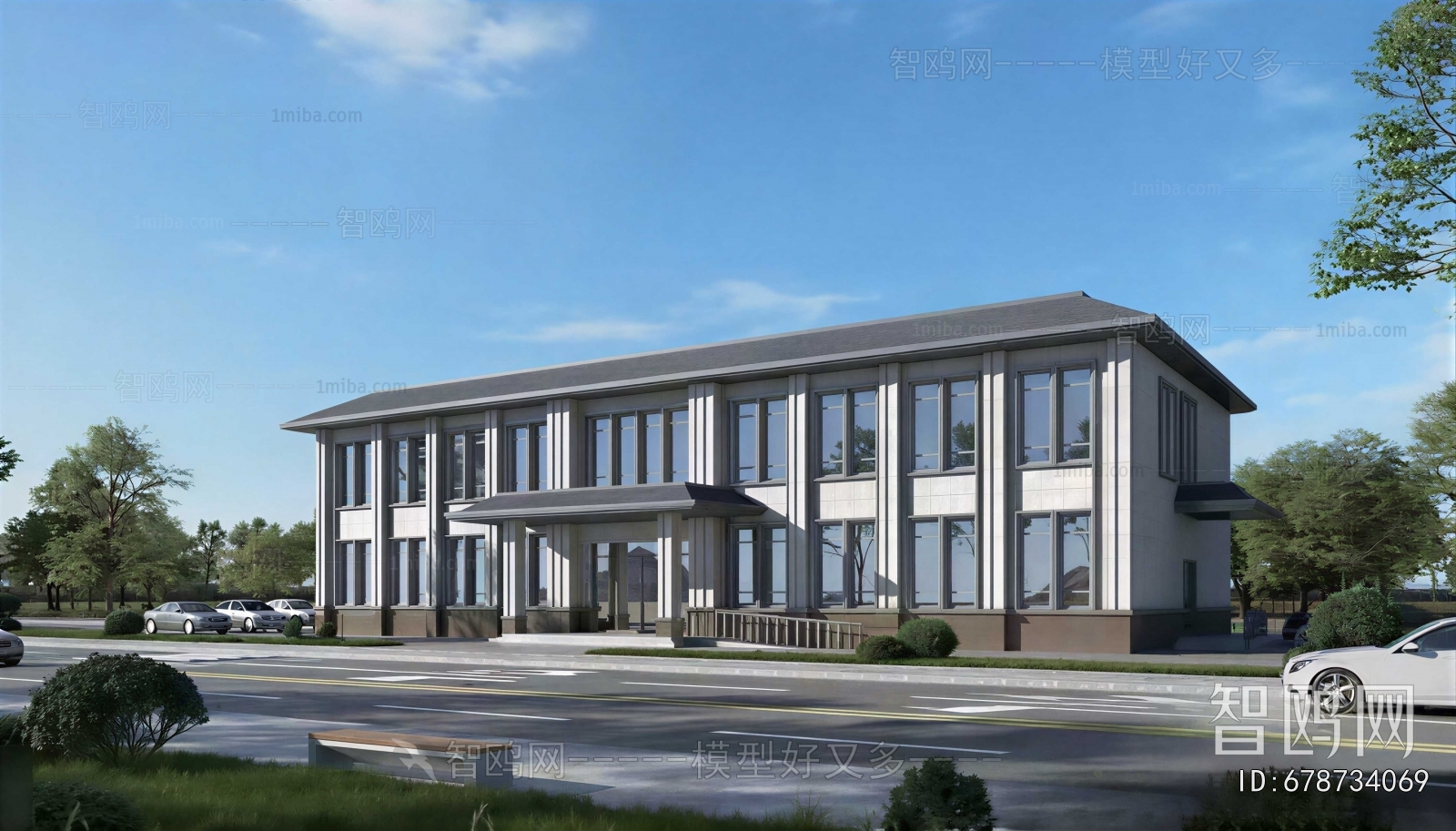 New Chinese Style Public Building