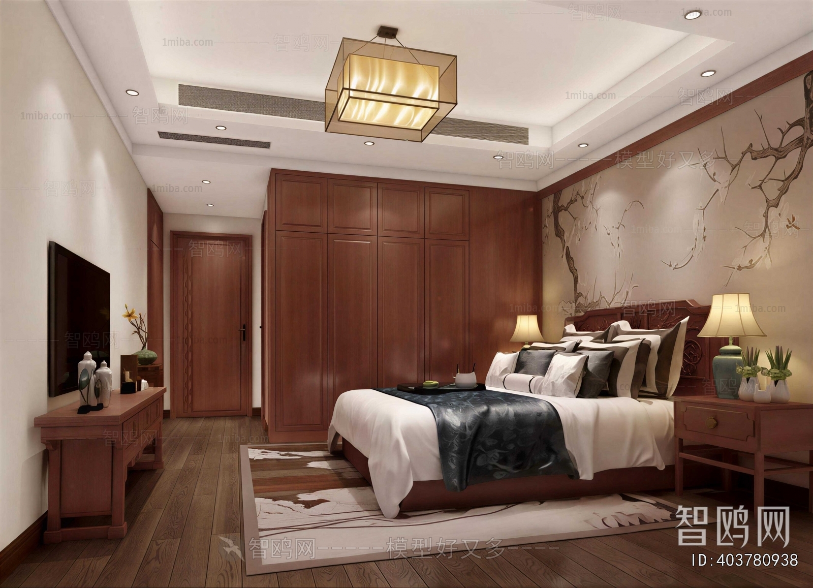 New Chinese Style Bedroom
