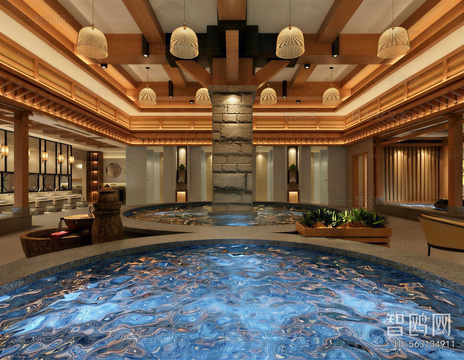 New Chinese Style Bath Center