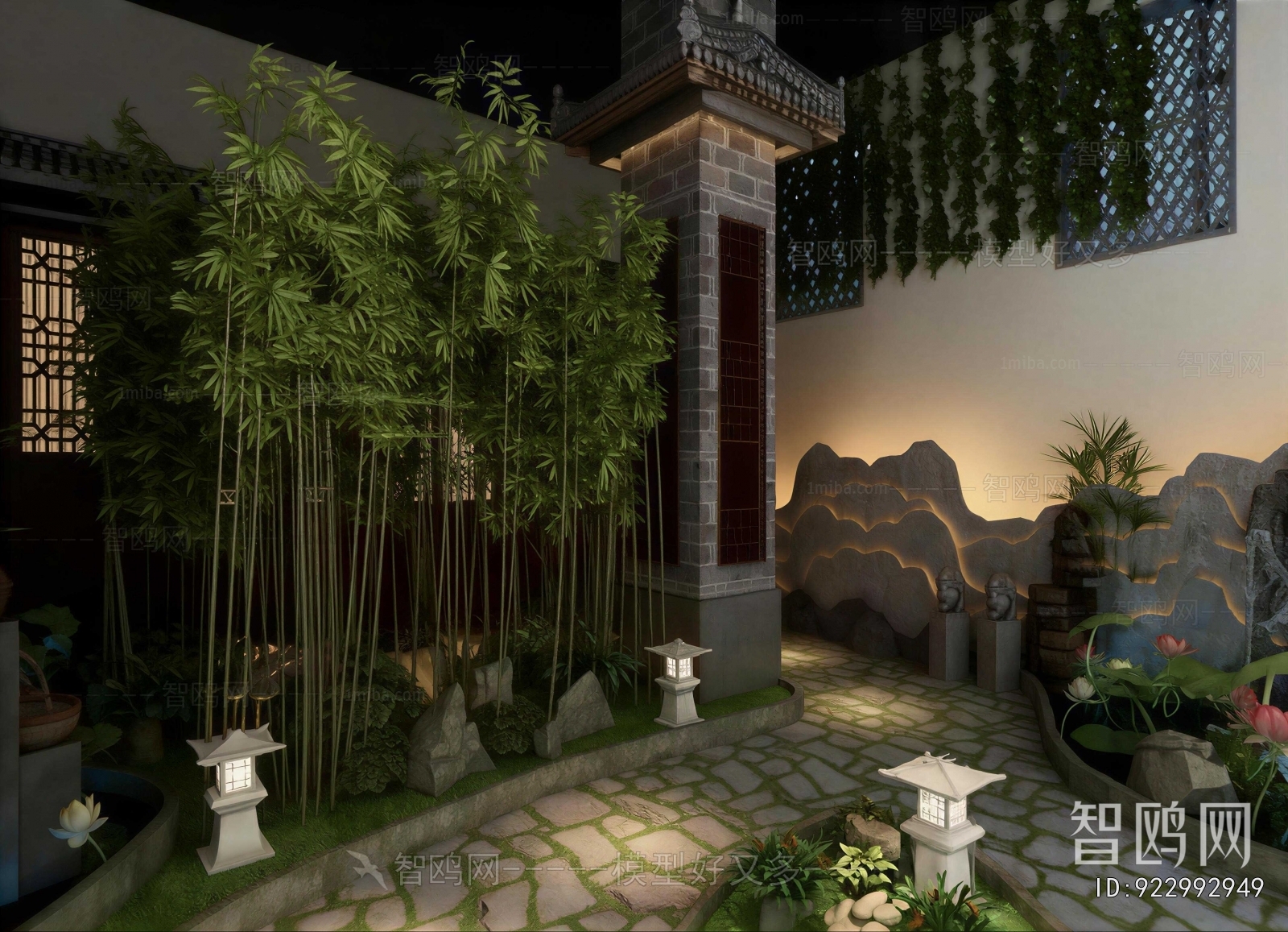 New Chinese Style Courtyard/landscape