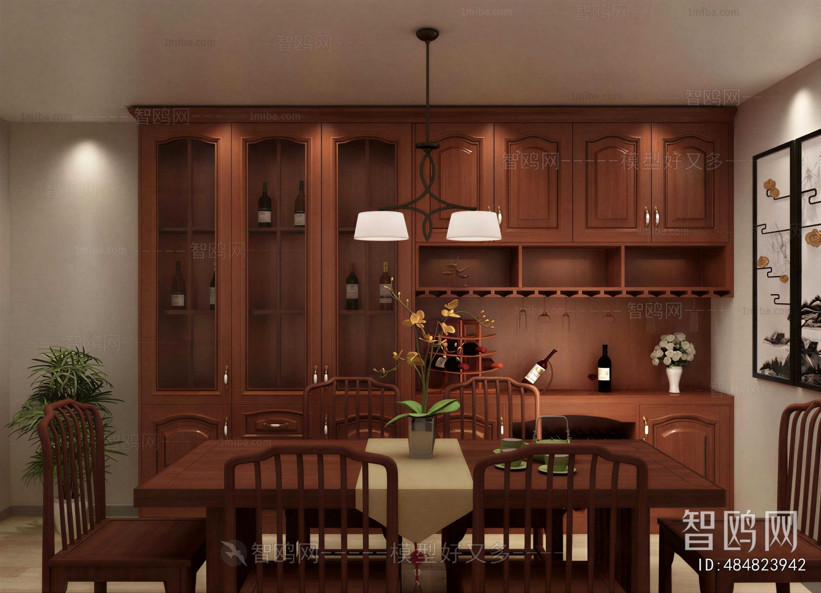New Chinese Style Dining Room