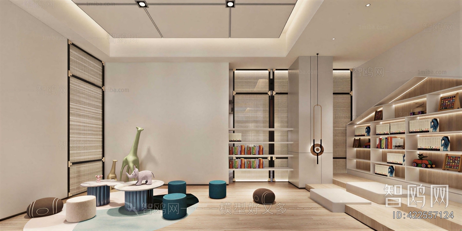 New Chinese Style Children's Reading Room