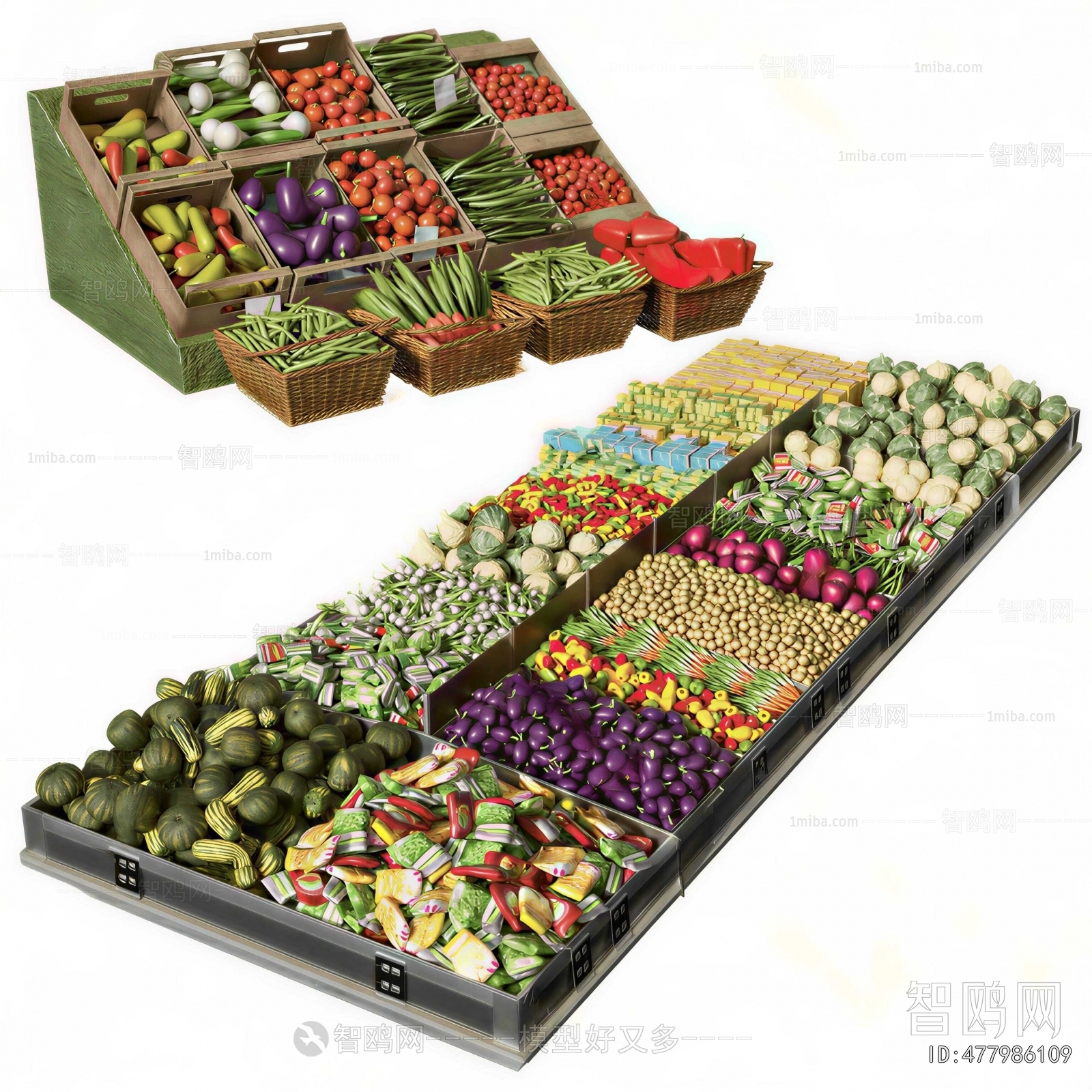 Modern Supermarket Shelf