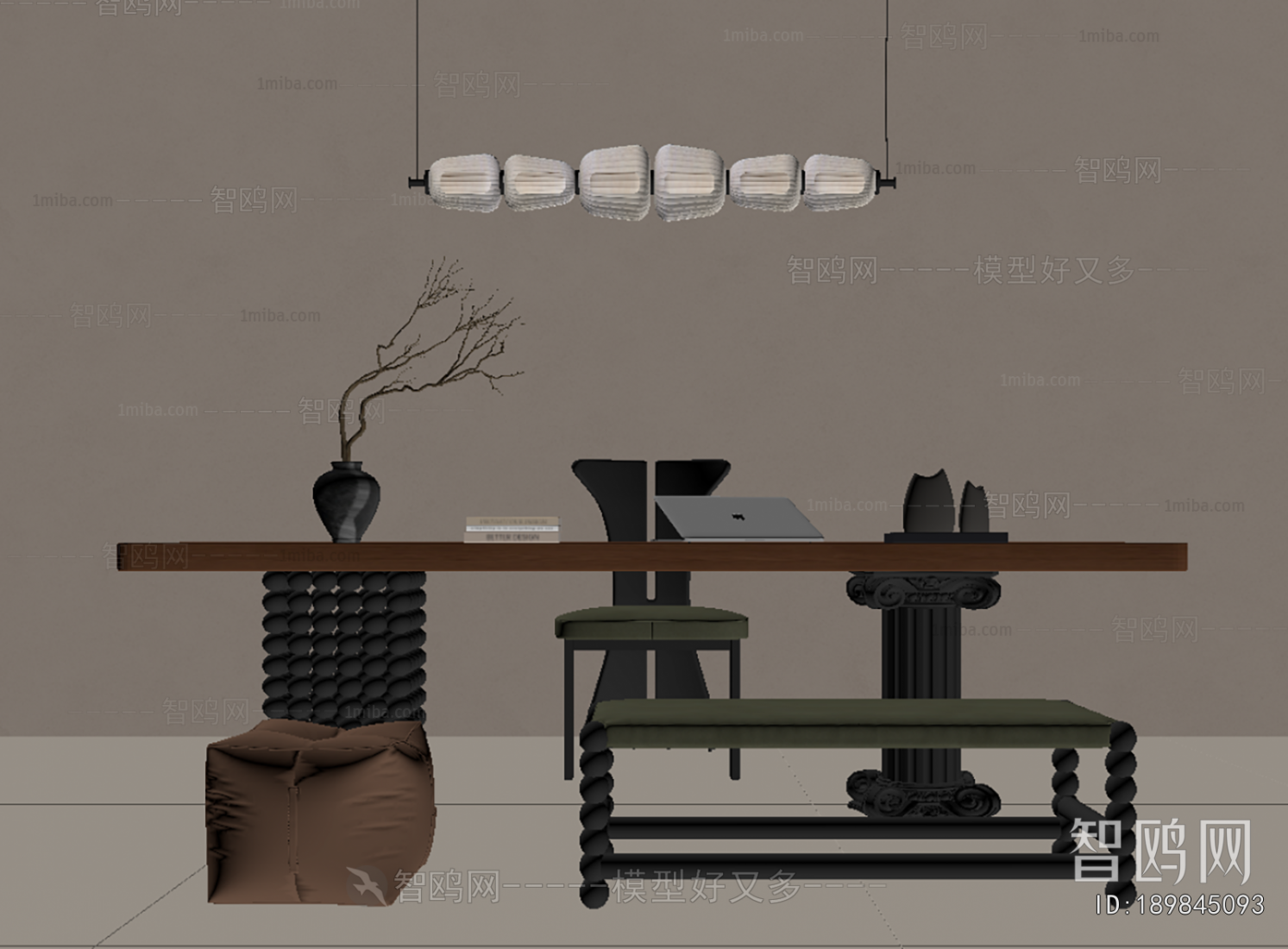 French Style Computer Desk And Chair