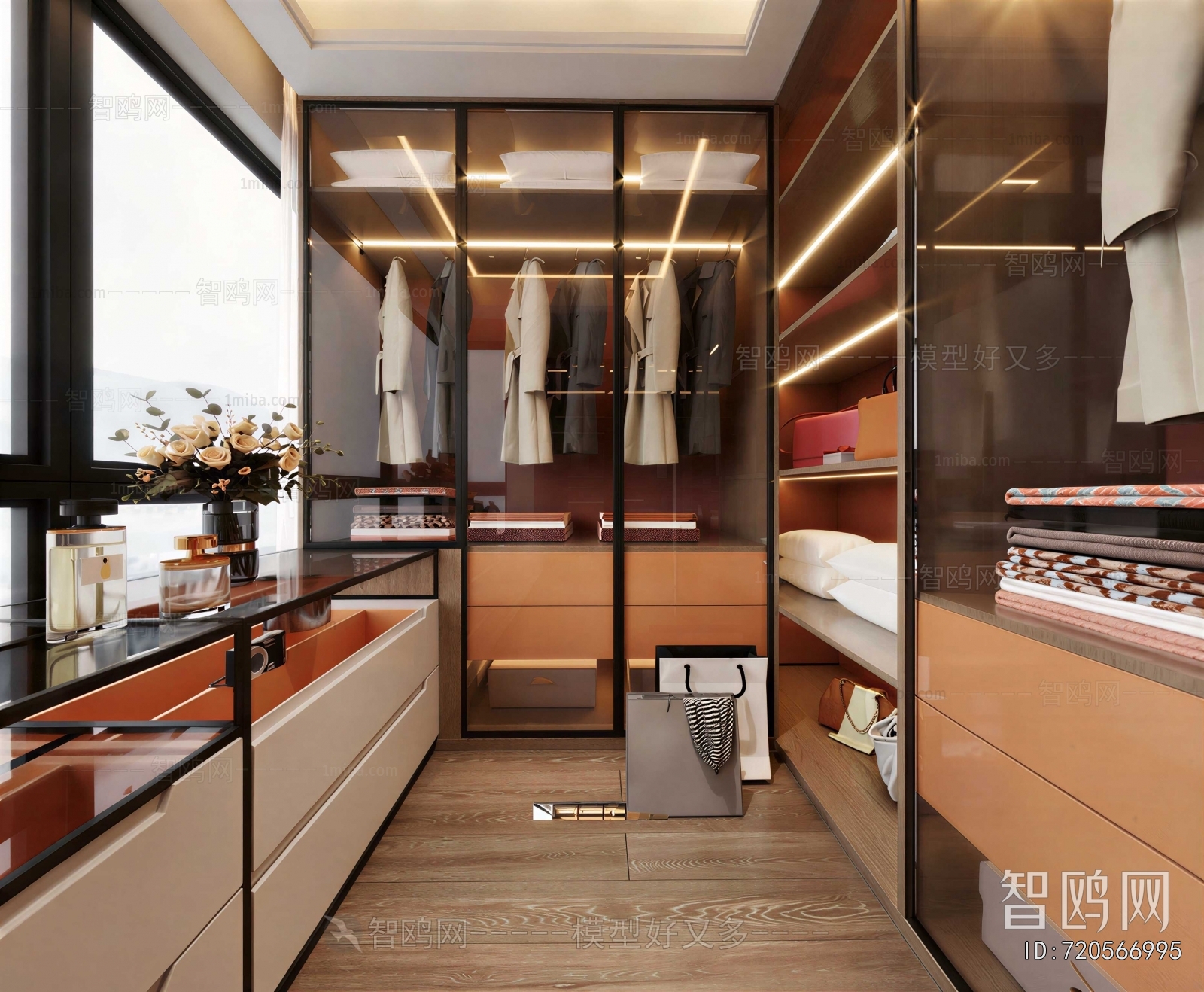 Modern Clothes Storage Area
