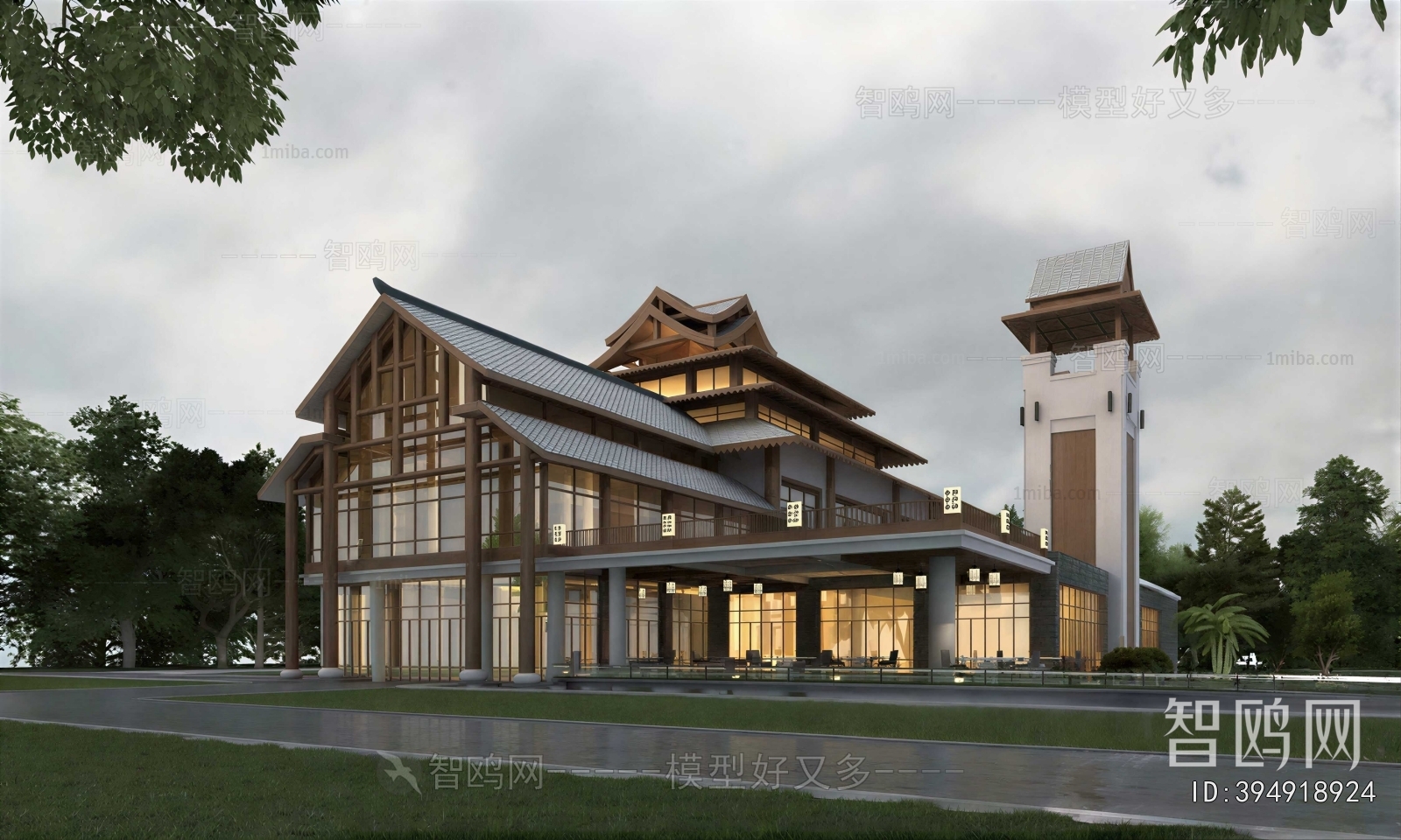New Chinese Style Public Building
