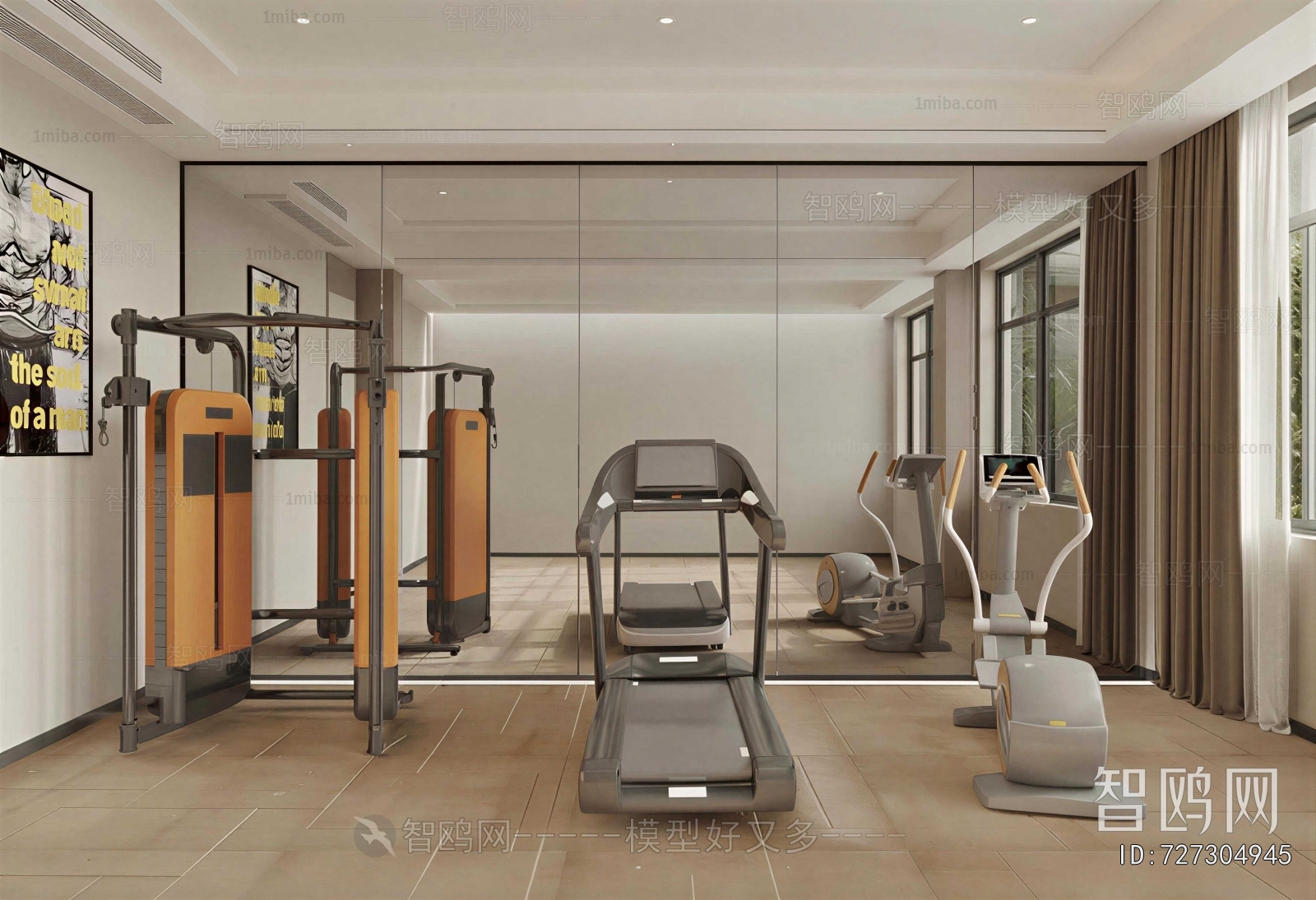 Modern Home Fitness Room