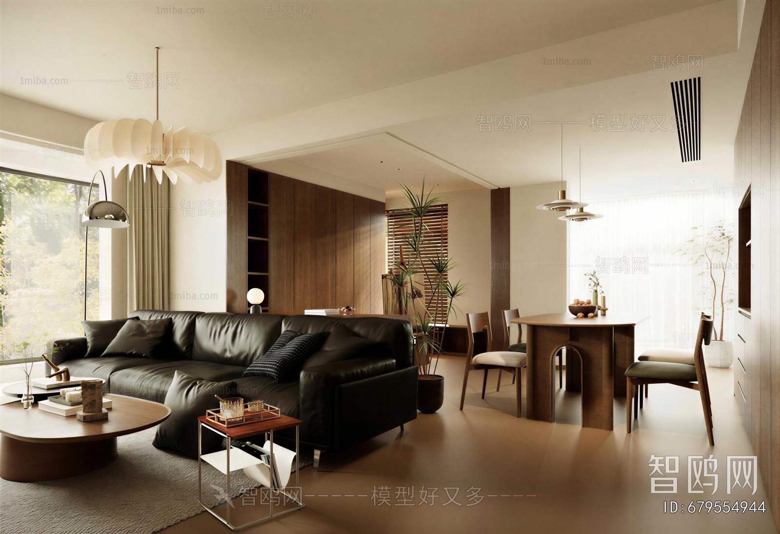 Wabi-sabi Style A Living Room