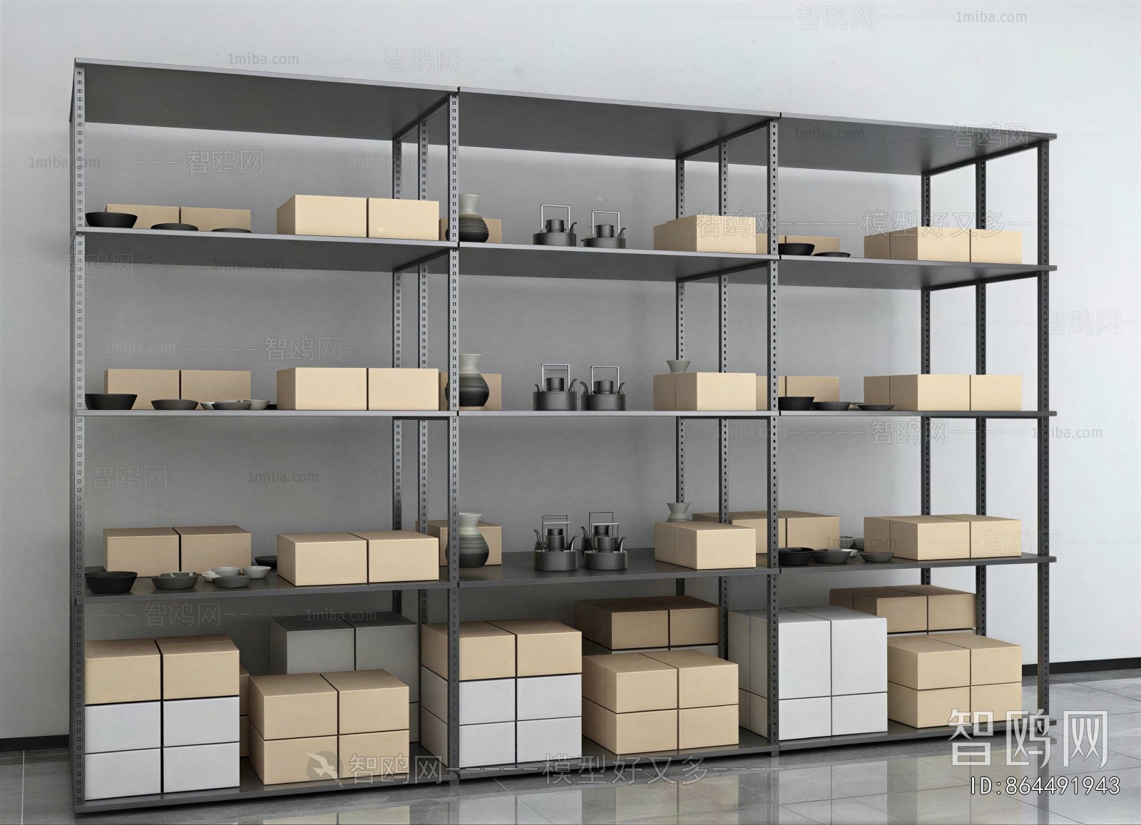 Modern Supermarket Shelf