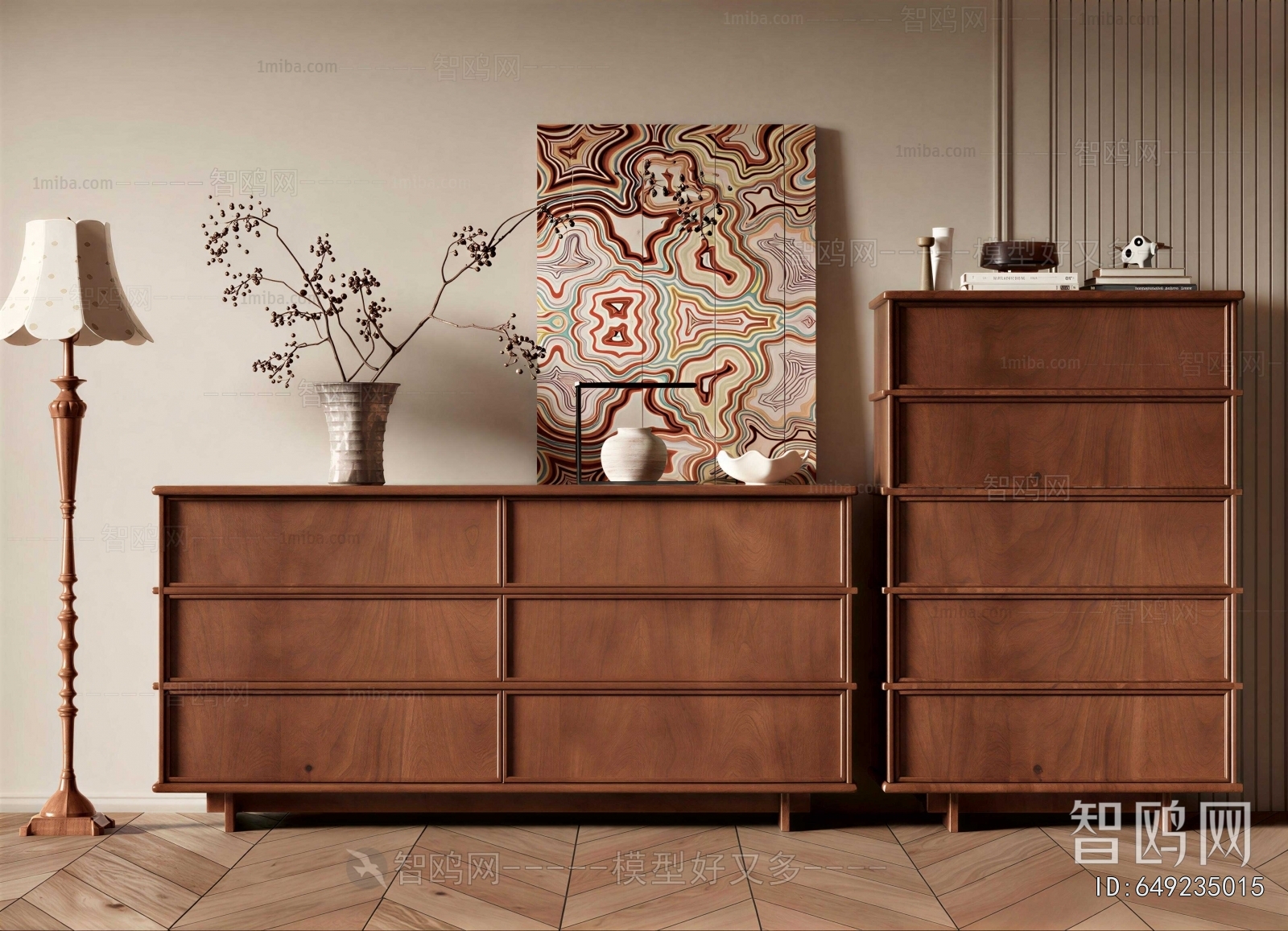 Wabi-sabi Style Entrance Cabinet